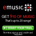Get a $10.00 Music Credit at eMusic.com!
