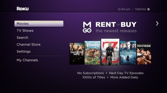 Product update speculation ends with the intro of new Roku models. There's also a movie and TV show store tie up with M-Go -- hello, iTunes?